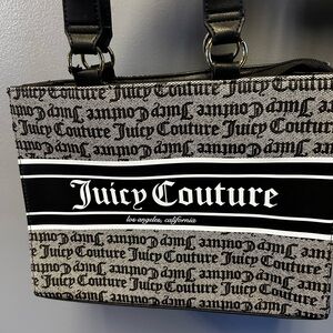 Juicy Couture Monogram Black and Gray Handbag